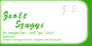 zsolt szugyi business card